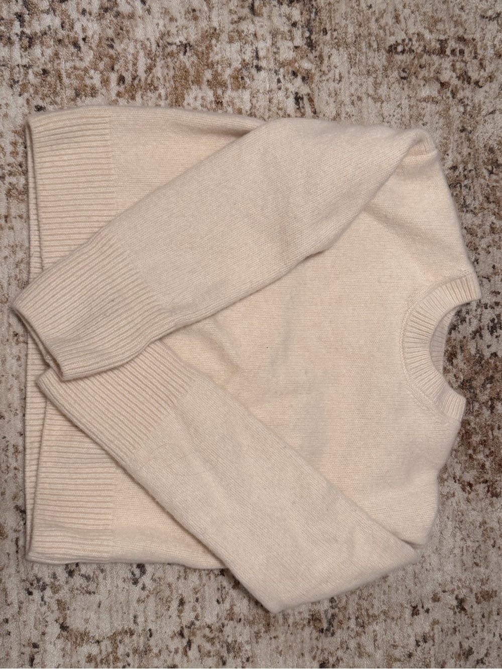 Zara Cream Crewneck Sweater